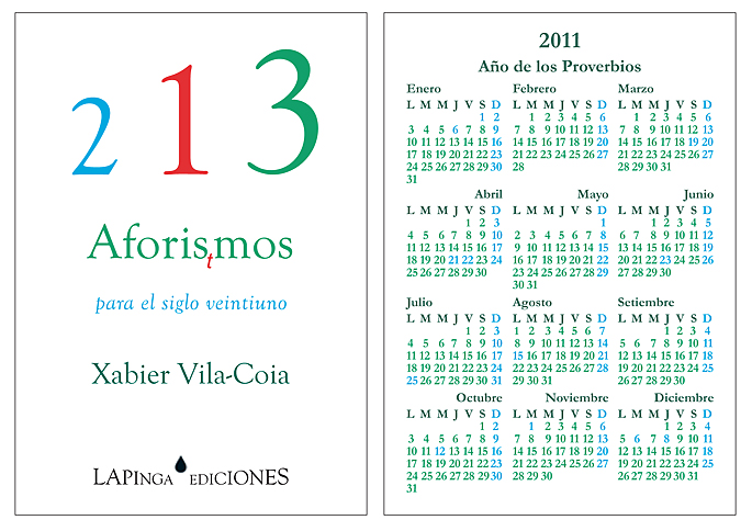 Calendar 213 Aforistmos para el siglo veintiuno (2010)