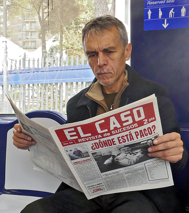 Xabier Vila-Coia leyendo El Caso, el 20 de noviembre de 2019