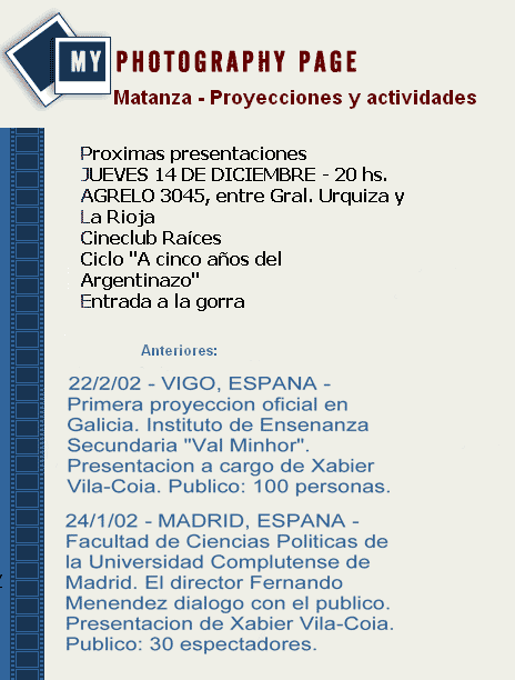 Grupo de cine documental Primero de mayo (2002).