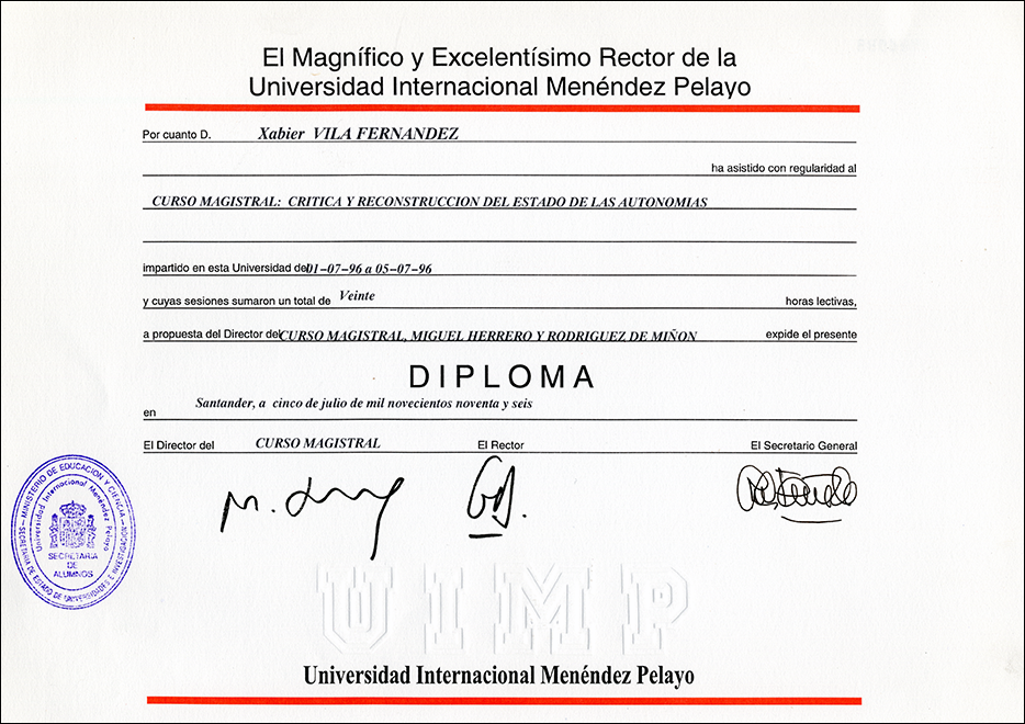 Curso maxistral: Crítica y reconstrucción del Estado de las Autonomías