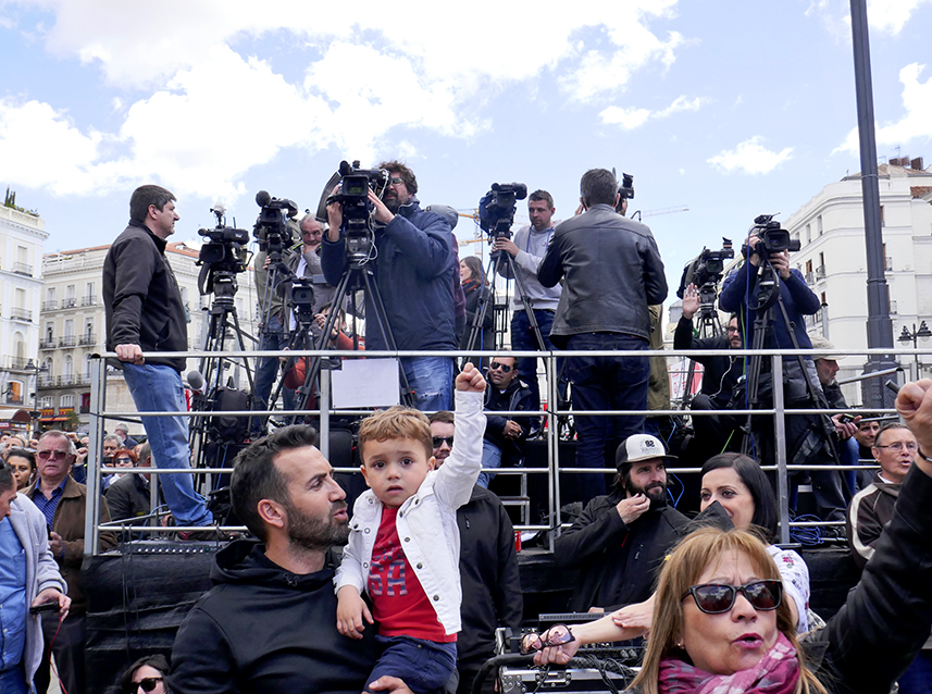 1.º de Mayo de 2018, Puerta del Sol, Madrid.