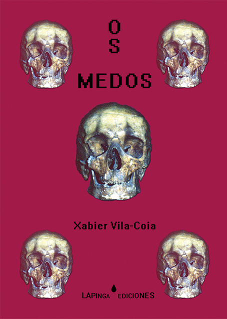 «Os medos»: Capa, tapa anterior: terceiro bosquexo.