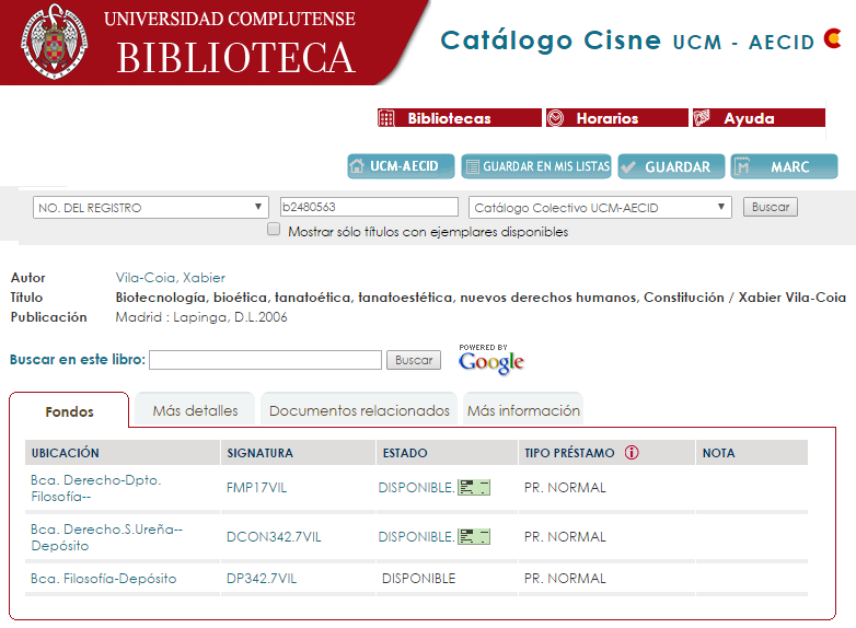 Universidad Complutense de Madrid