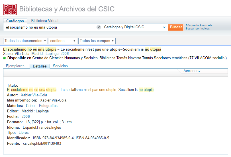 Consejo Superior de Investigaciones Científicas (CSIC)