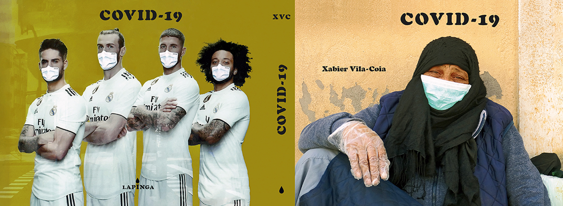 Cubierta del libro de Xabier Vila-Coia "Covida-19"