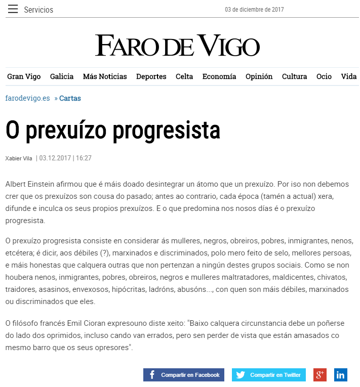 O prexuízo progresista