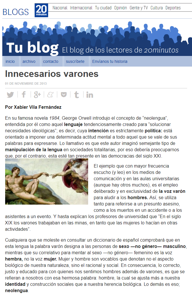 Innecesarios varones